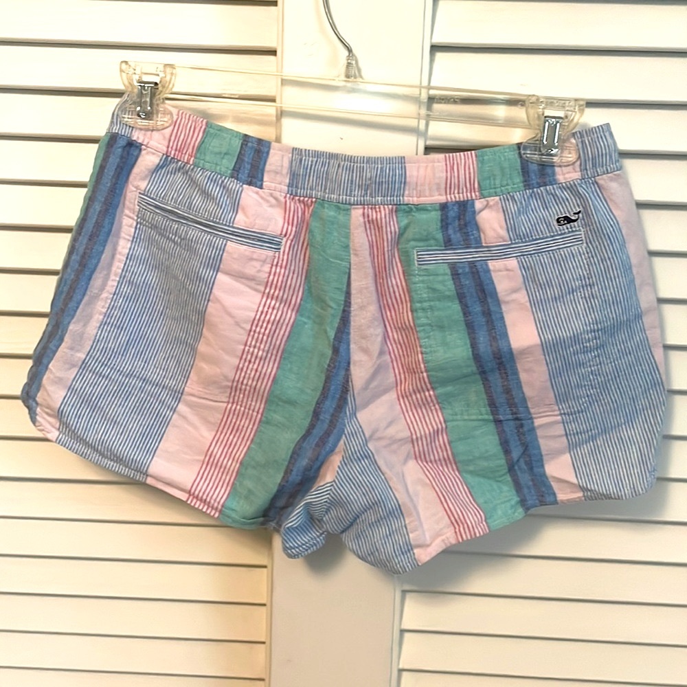 Vineyard Vines Linen Striped Drawstring Shorts Size Small